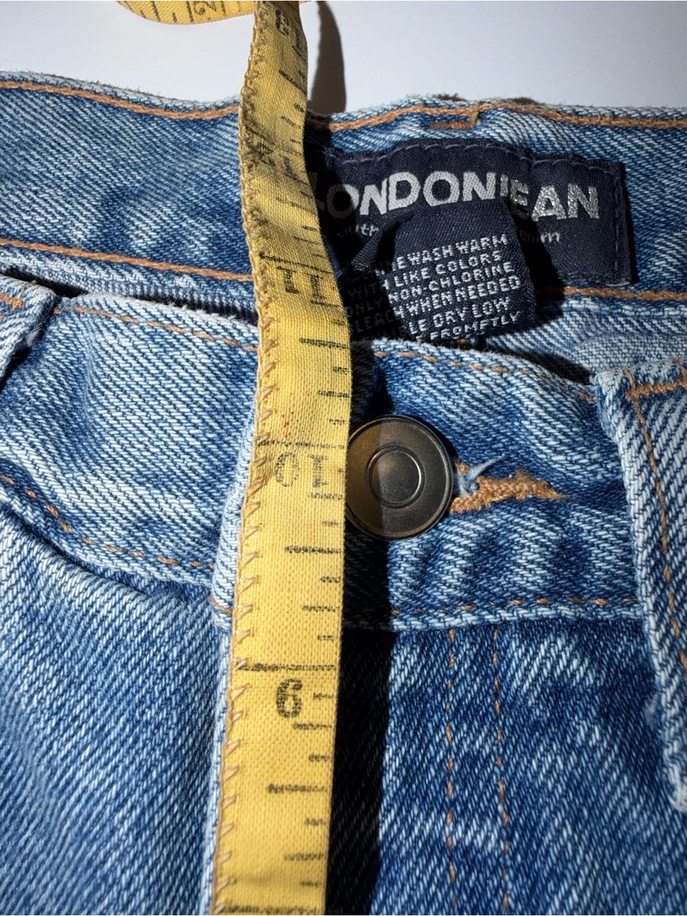 Vintage London Jean 100% Cotton Button Fly Jeans 4 - Picture 7 of 10
